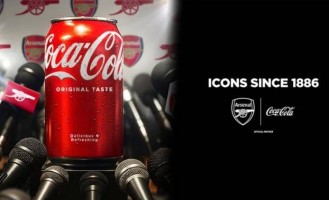 官方：阿森纳与可口可乐达成为期两年的全球合作伙伴关系