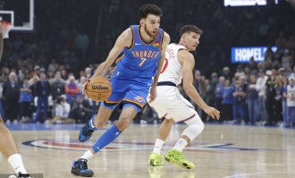 亚历山大32分伦纳德22分哈登缺阵 雷霆胜快船